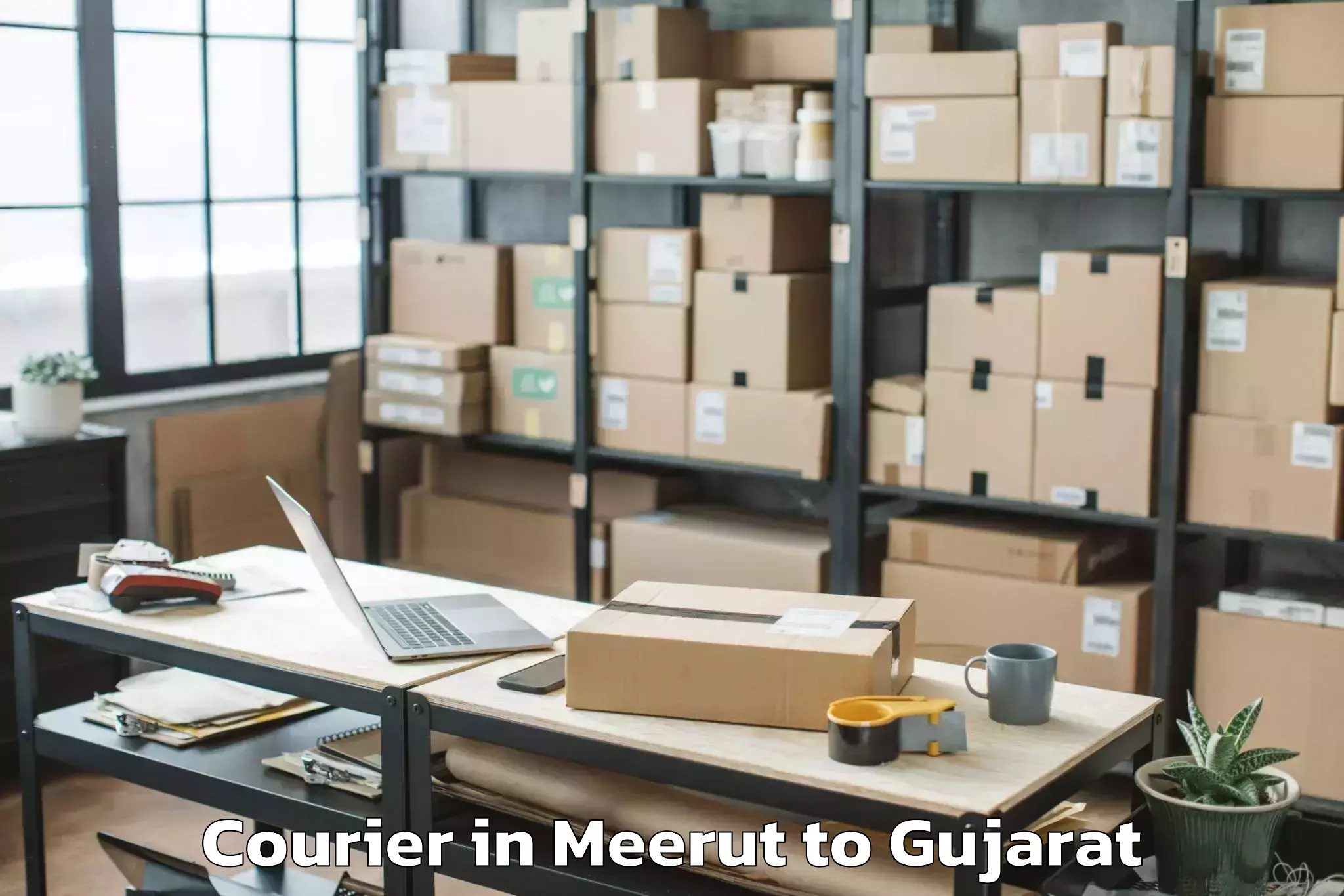 Book Meerut to Bantwa Courier